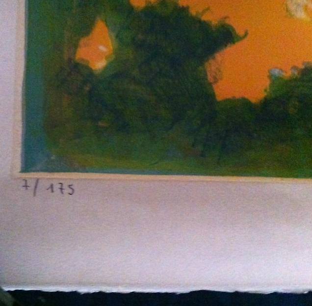 絵画 lithographie originale d'Alain Bonnefoit Alain Bonnefoit - Acheter des oeuvres, peintures, aquarelles