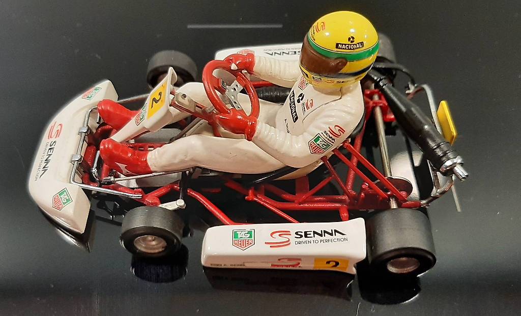 Ayrton Senna Kart Modell Paris Bercy 1993 Minichamps 1:18 im