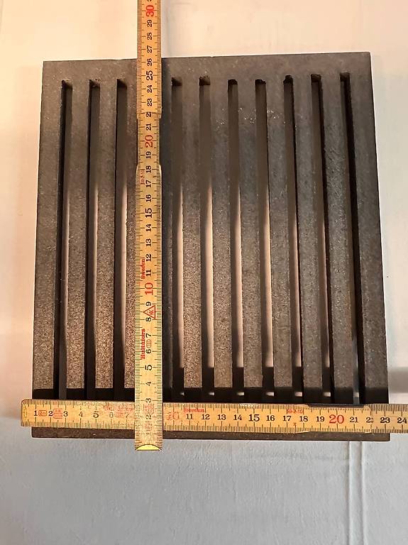 Grille De Poêle En Fonte 16 X 28 Cm - Grille à Cendres Pour Cheminée, Four, Cuisinière - Robuste Et Durable - 8
