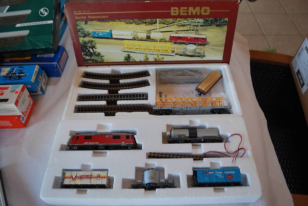 Locomotive HOm BEMO GFM Ge 4/4 102 - Échelle HOm - Courant Continu - Plastique - Occasion