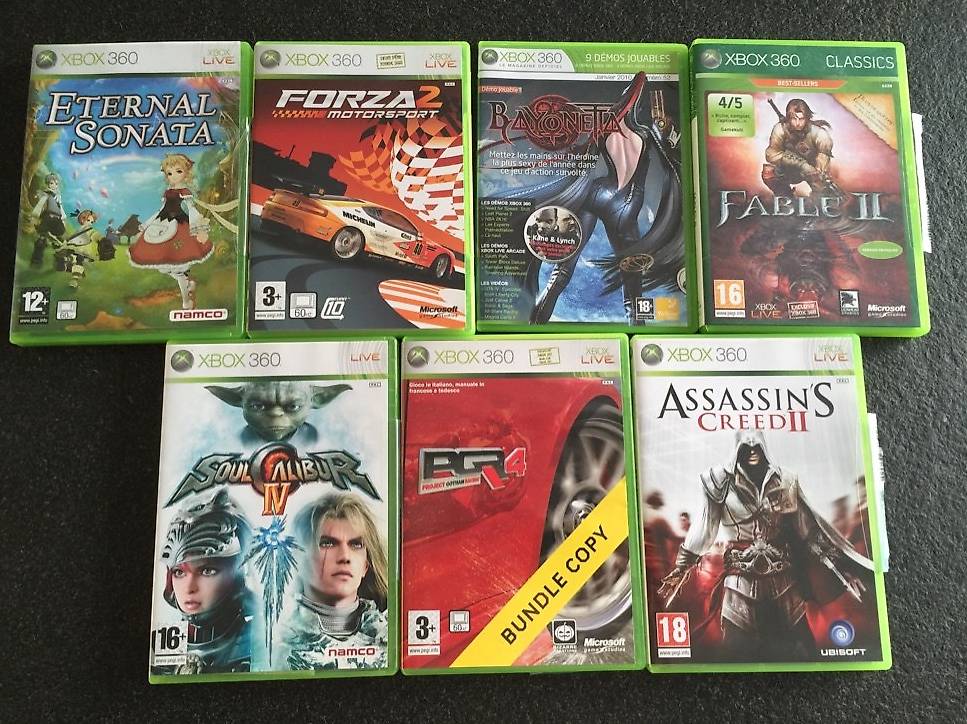 Lot De Jeux Xbox 360 – Divers Titres Dont Assassin's Creed – En Loose – Bon état