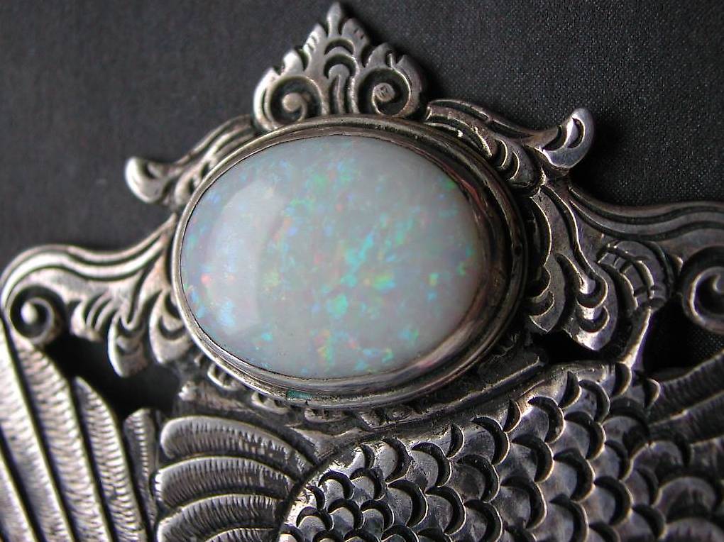 Pendentif perle argenté - France