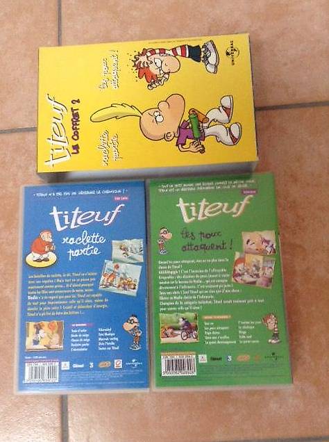 Coffret De Deux Cassettes VHS Titeuf Cantone Ginevra Anibis Ch