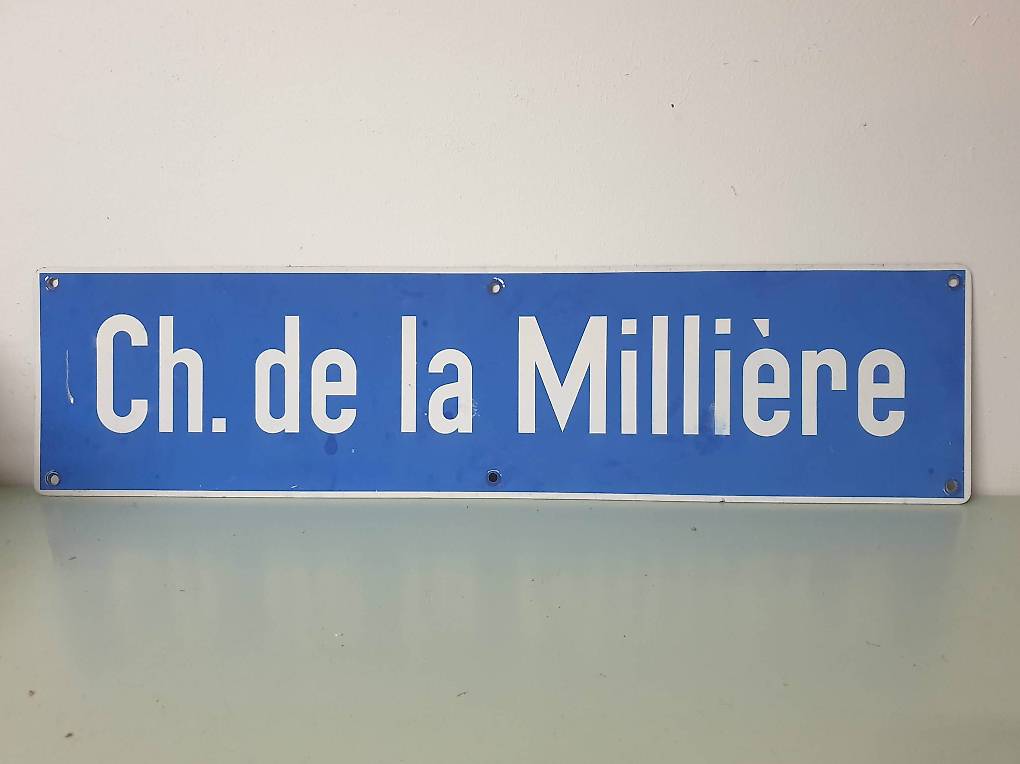 Plaque de signalisation. Canton Vaud anibis.ch