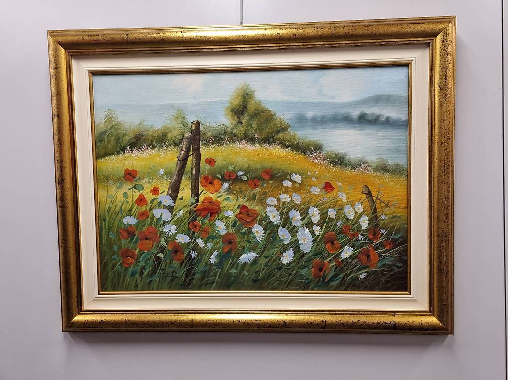 Les Coquelicots Peinture Faite Main Canton Vaud Anibis Ch