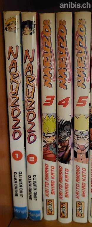 Manga , Naruto tome 1 à 5 ( vente à l'unité possibile)