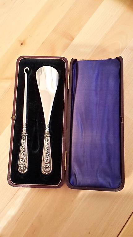 Ancien Set De Chausse Pied En Argent Canton Vaud Anibis Ch