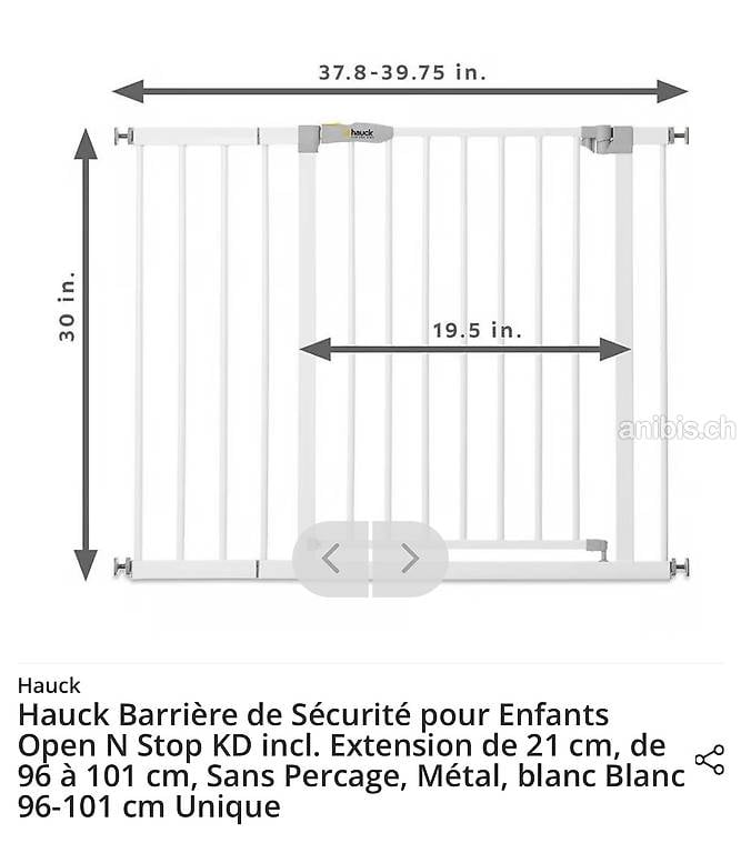 Hauck Barrière Sécurité Enfant Close N Stop, 96-…