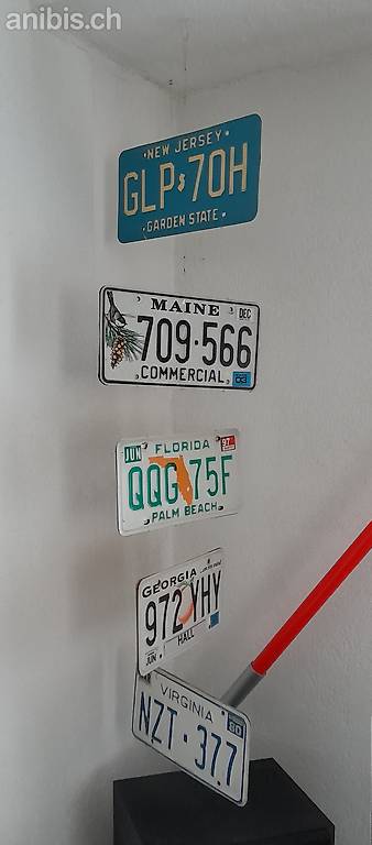 USA License plate - Nummernschilder - Mobile Canton Basel-Landschaft 
