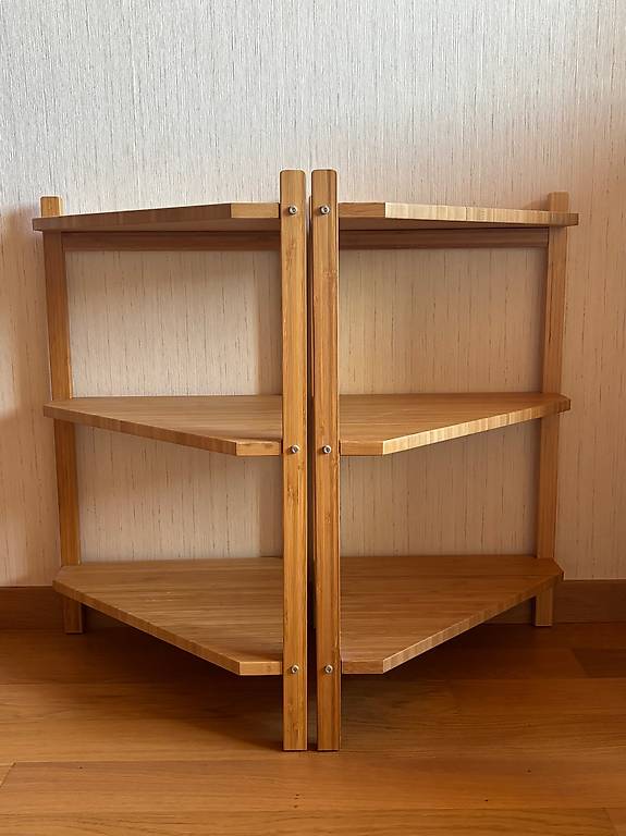 2x IKEA RGRUND Eckregal aus Bambus im Kanton Zrich - anibis.ch