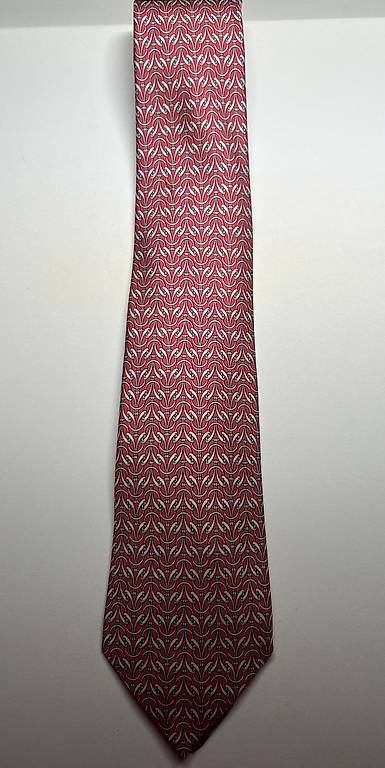 Cravate HERMES Paris Occasion - Couleur Jaune Et Rouge - Accessoire Homme Élégant