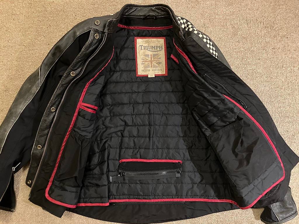 Moto Vintage Blouson Moto Femme Triumph Blouson Femme Rouge