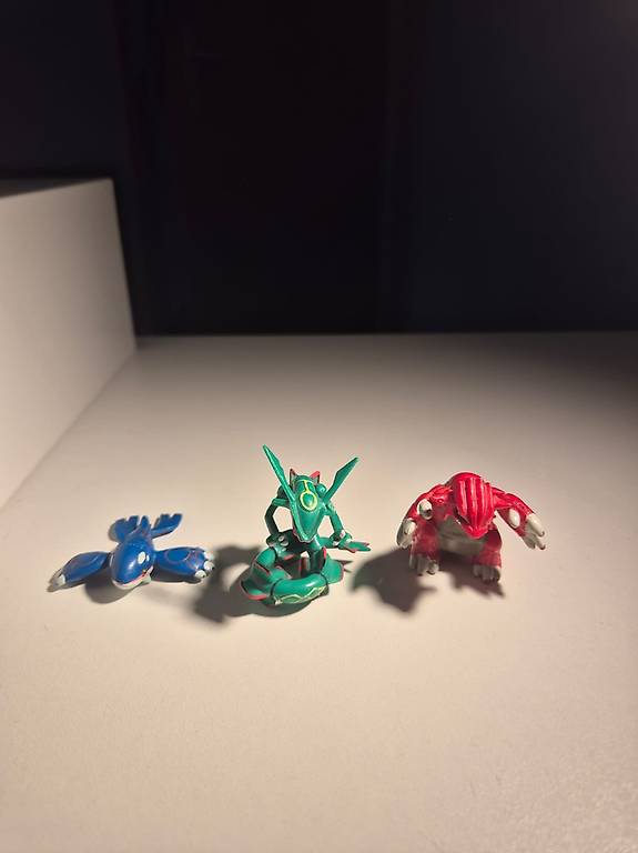 Figurines Pokémon Groudon Kyogre & Rayquaza - 35 cm