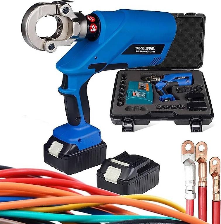 Pince à Sertir Hydraulique Sans Fil PZ-300C – Puissance Et Précision Pour Professionnels (240 LS)