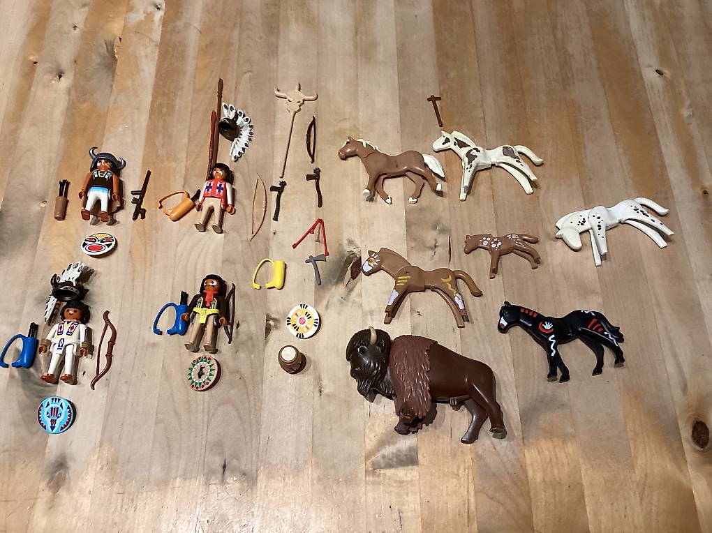 Playmobil Couche Funéraire Camp Indien 3870 - Figurines Et Accessoires - Neuf, Pour Collection Ou Jeu