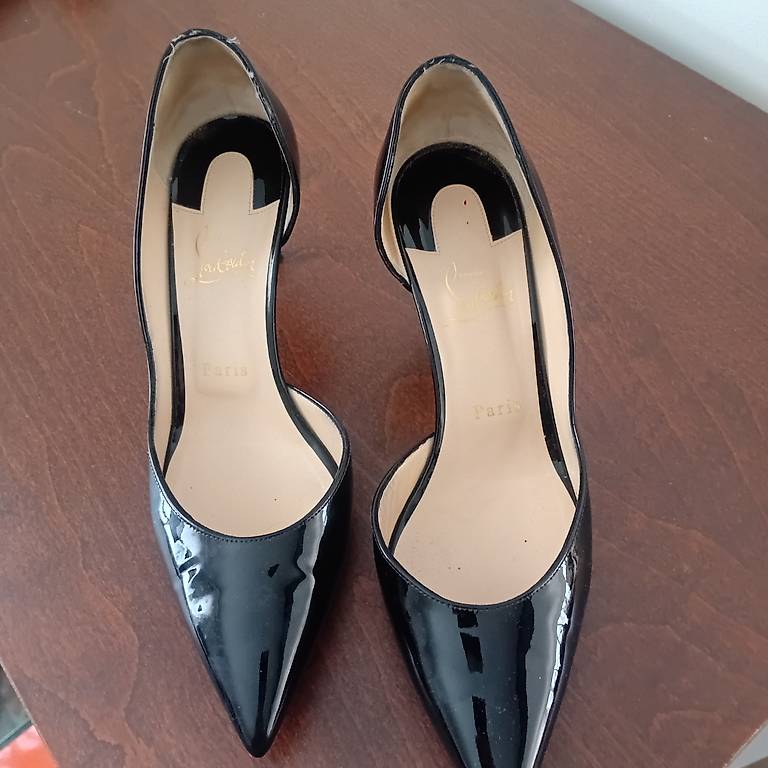 Escarpins Christian Louboutin - Taille 39, Multicolore, Cuir - Occasion