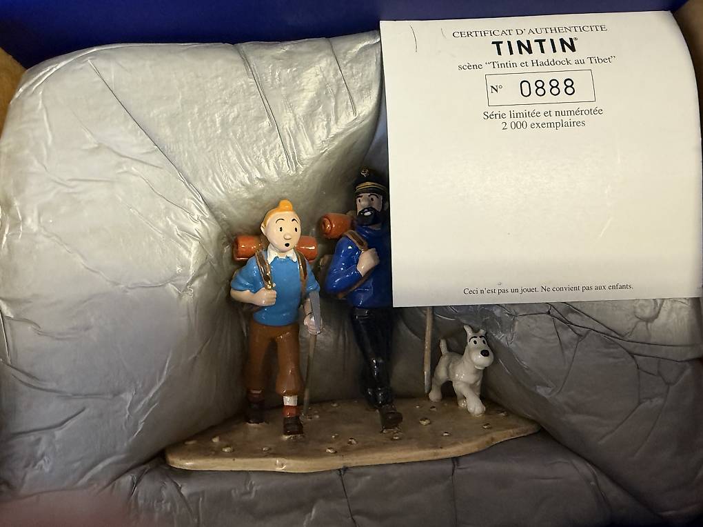 Tintin 70005 - Figurine Pixi - Plaque émaillée magnétique - Haddock, ça