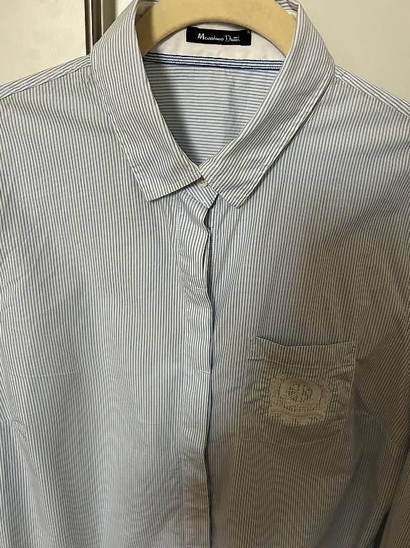 Chemise Homme Massimo Dutti - Taille L - Coton Bleu - Occasion Très Bon état
