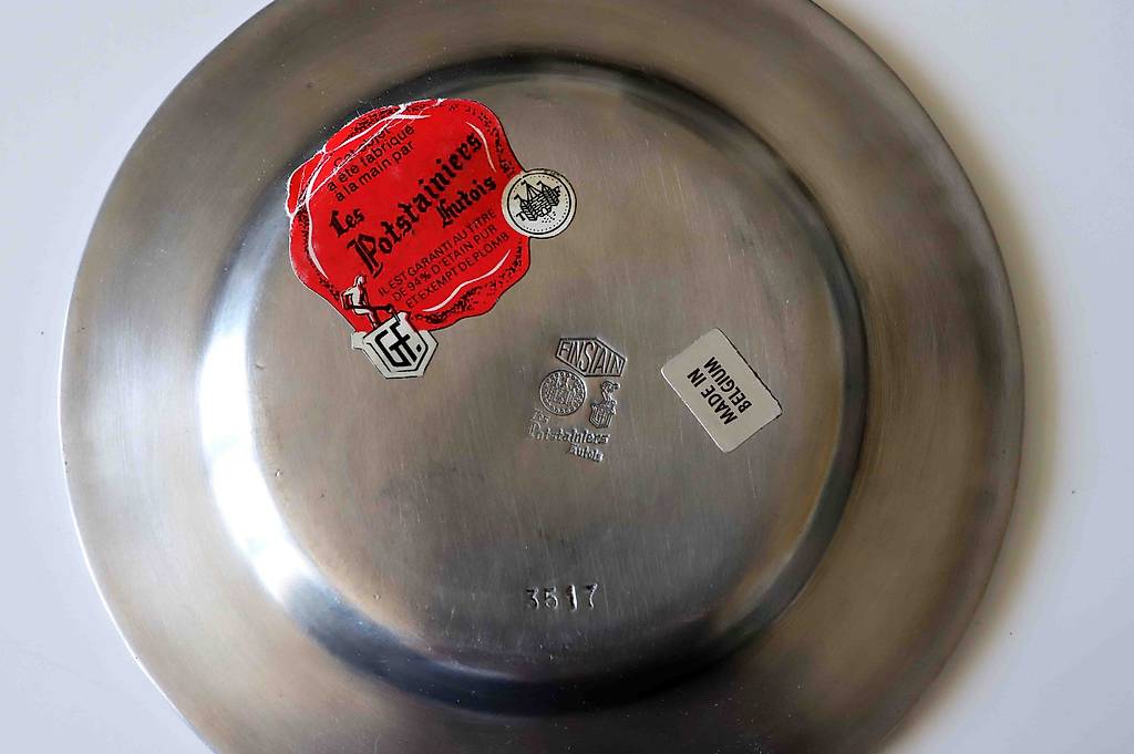 Grande Soupière En étain – Diamètre 30 Cm, Hauteur 25 Cm, Poinçon, Très Bon état
