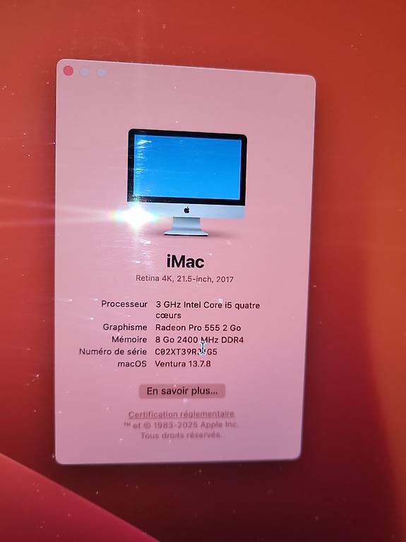 iMac 21.5 pouces - Retina 4K - 2017 im Kanton Waadt - anibis.ch