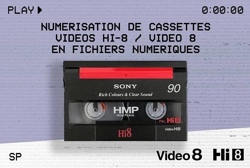 Lotus Media Service de transfert de bande vidéo, numérisation vers MP4 (VHS, VHS-C, Hi8, Vidéo 8, Digital8, 8 mm, MiniDV, Beta, Audio) - Nouvelle offre client Lotus Media Service de transfert de bande vidéo, numérisation vers MP4 (VHS, VHS-C, Hi8, Vidéo 8, Digital8, 8 mm, MiniDV, Beta, Audio) - Nouvelle offre client