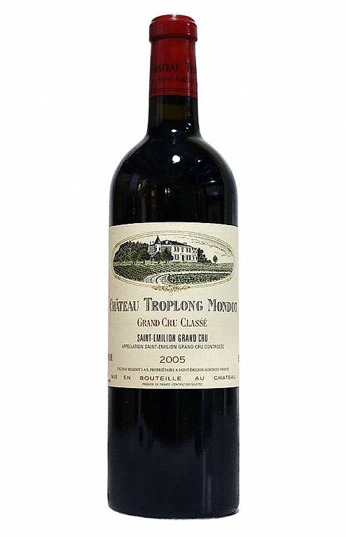 Château Troplong Mondot GCC St Emilion 2005 noté 100 Parker Canton ...