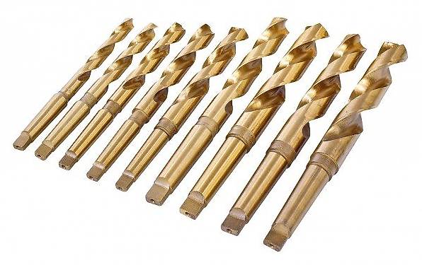 COMOWARE Lot De 10 Forets Hélicoïdaux En Titane Avec Tige