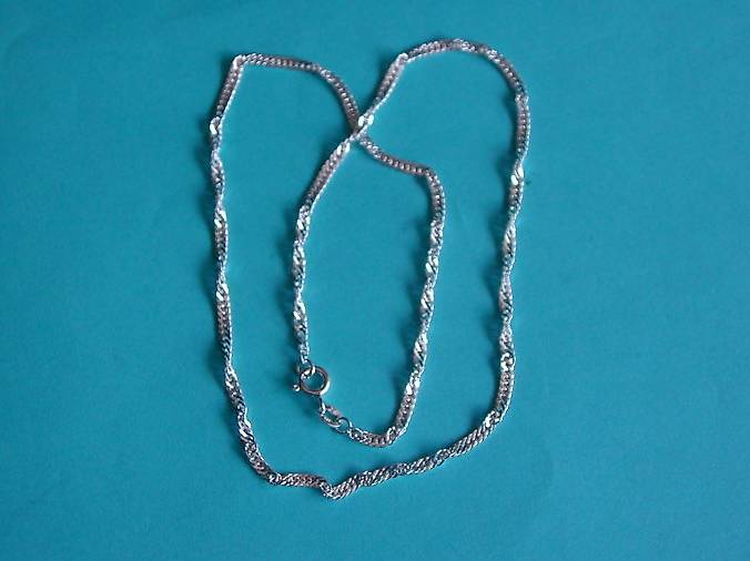 Collier Chaîne Argent 925 - Corde Torsadée 4 Mm - Bijou Mode Femme - Cadeau Anniversaire, Noël, Saint-Valentin