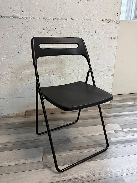 Paquet De 10 Chaises Pliantes En Plastique Noir, Pour événements Bureau