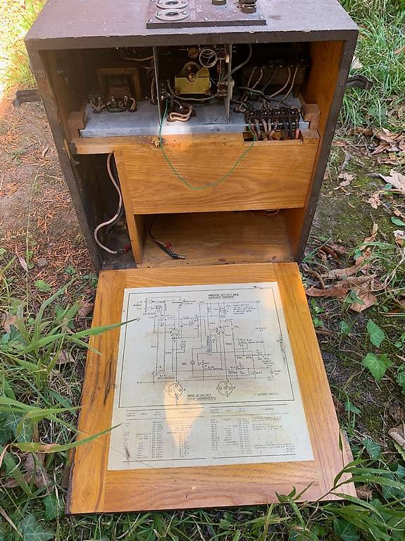ANCIEN POSTE TV Récepteur + Radio de luxe 5' Réf FC-2000 Vintage #B922