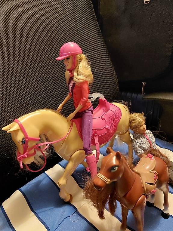 BARBIE LOT tenue 7080 EQUITATION 1983 et 1935 BLACK TIE