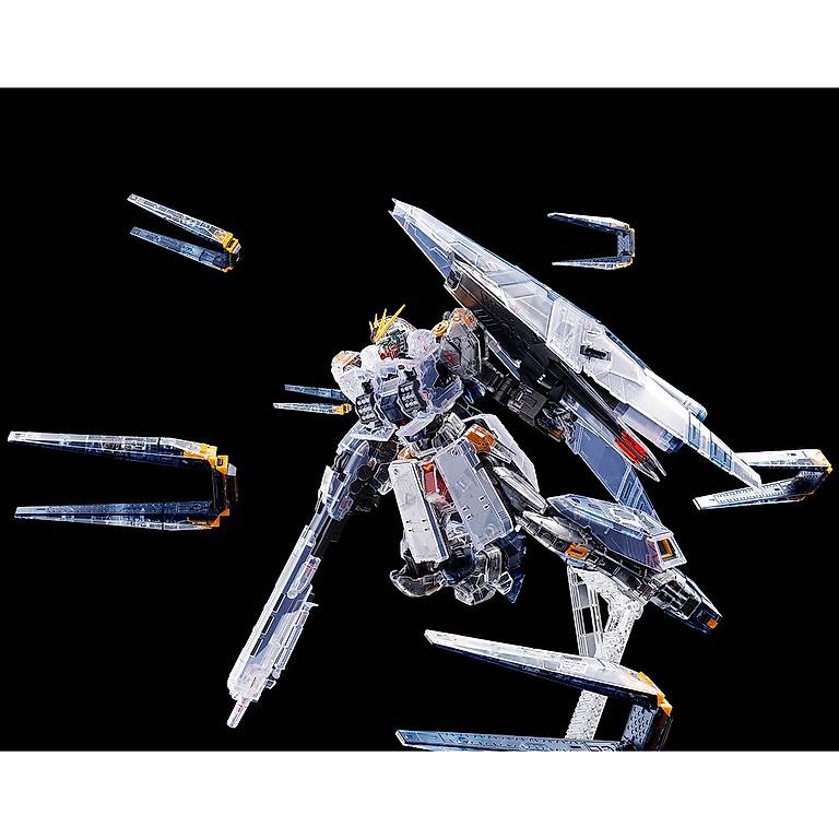 Bandai RG Sazabi + Nu Gundam HWS Clear Color version Canton Vaud ...