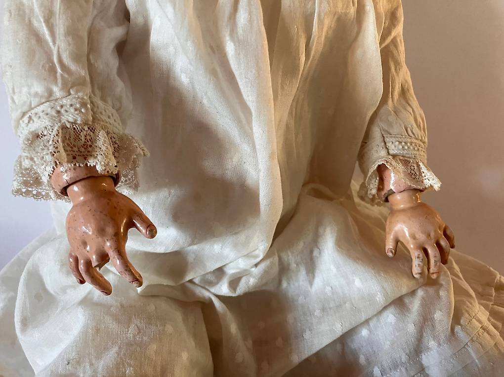 Poupée Ancienne En Celluloïd P.C.D. France – Tête Décrochée – Pour Réparation