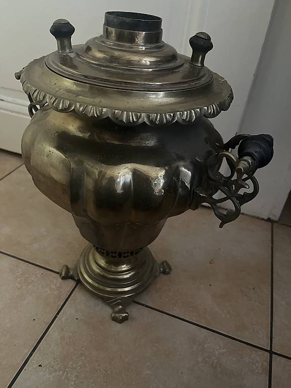 Réchaud Ancien En Laiton Pour Samovar – Modèle REF 5390 – Art De La Table