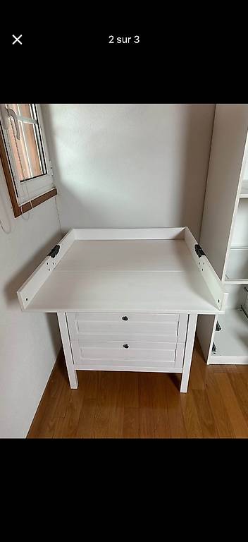 Commode / Table à langer IKEA blanche Très bon état Canton Vaud - anibis.ch