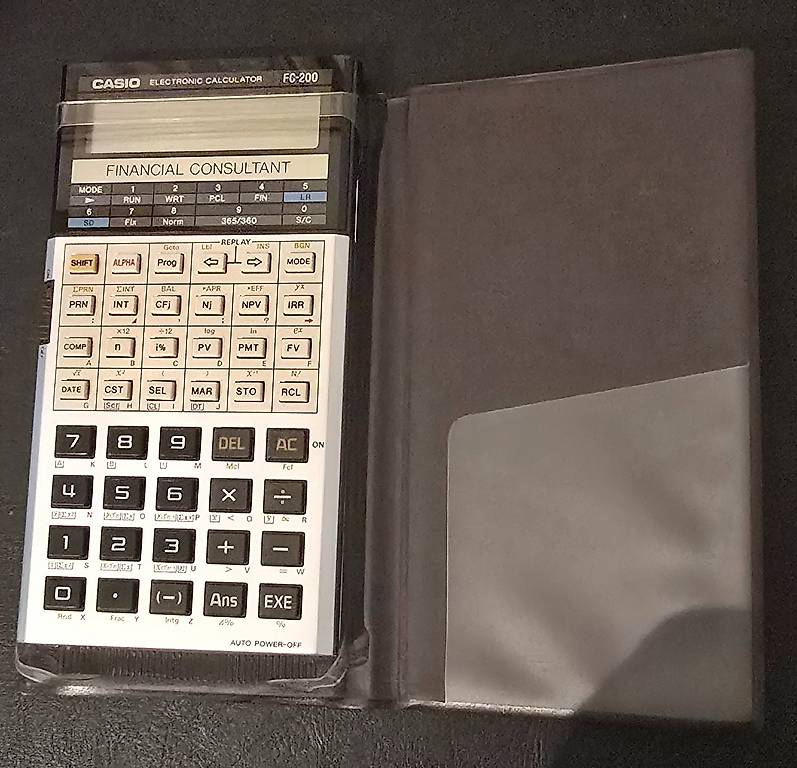 Ancienne Calculatrice Sharp EL-819A Électronique Vintage