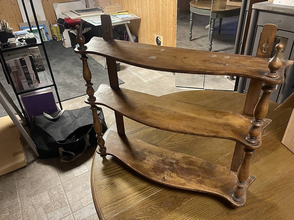 Étagère murale ancienne en bois Style rustique / vintage Canton Vaud ...