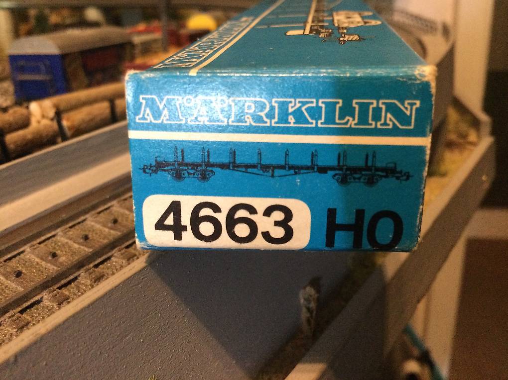 MARKLIN ANCIEN O -17710- Vintage Wagon à Plateforme Märklin Échelle 0