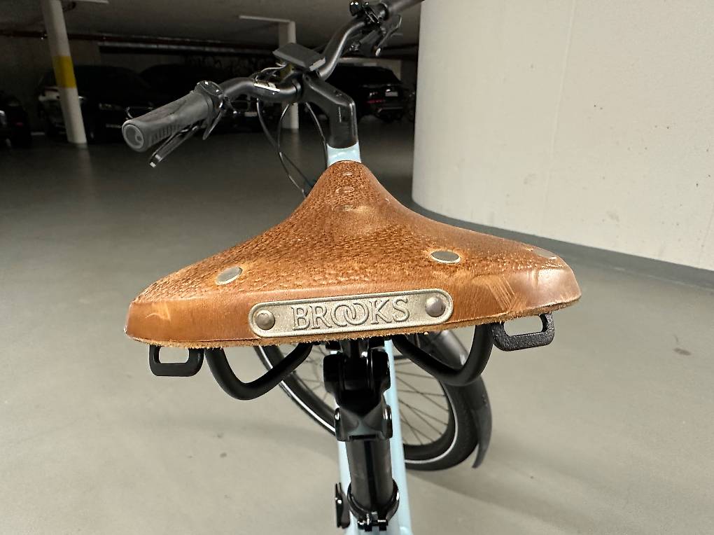Original Vélo Braun Selle Retro !Vintage! Brooks Fabriqué En Grand