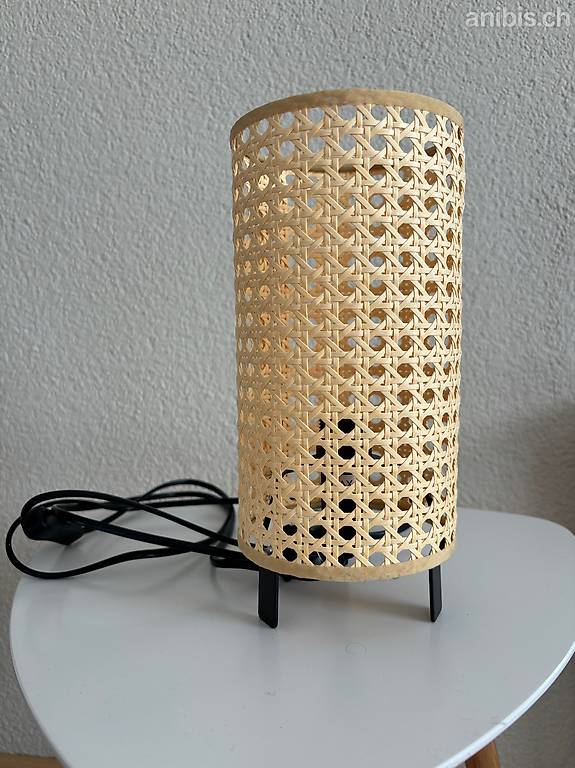 SAXHYTTAN Lampe de table, beige/noir, 26 cm - IKEA