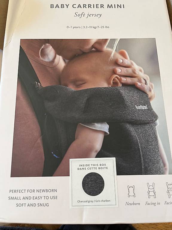 Porte-bebe Mini Jersey Gris charbon BABYBJÖRN im Kanton Genf