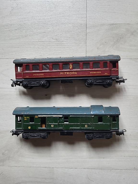 Märklin H0: Set mit 4 D-Zug-Gepäckwagen DB, 4026, WS, OVP (Gebraucht