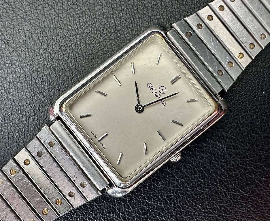 Étui De Montre Vintage BWC - 23,42 Mm - Argenté - Neuf Sans étiquette - Fabriqué En Suisse, Acier Inox