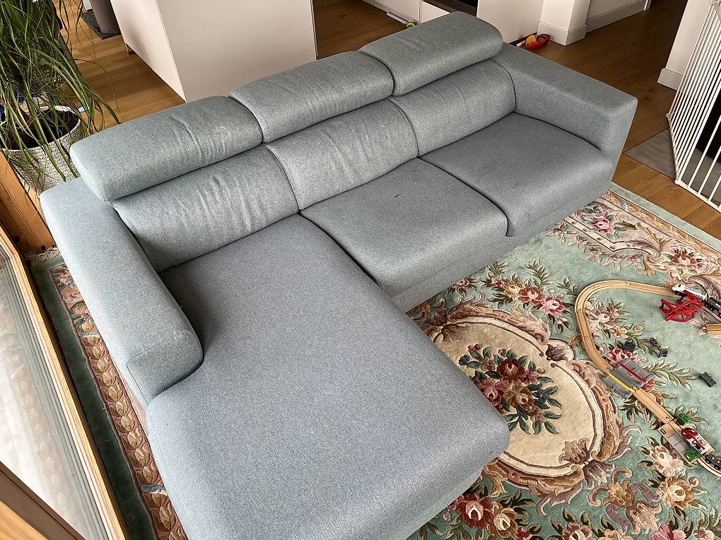 Canapé d'angle poltrone sofa déhoussable - Ameublement