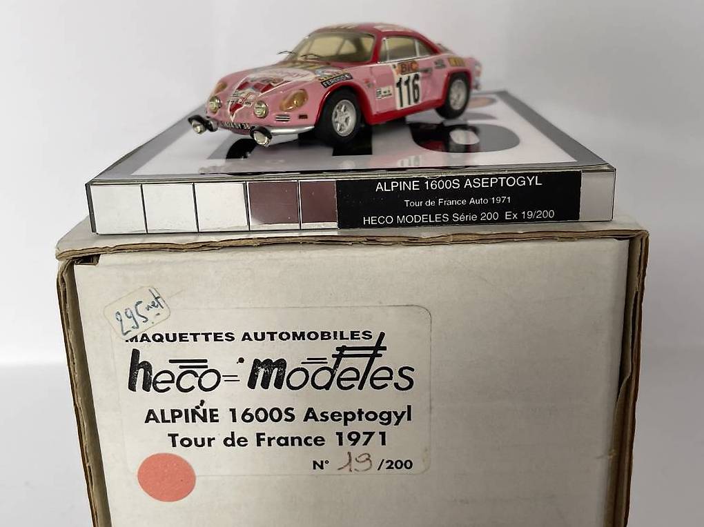 Miniature Prototype Heco - Alpine A106 Résine 1/43, Modèle Rare
