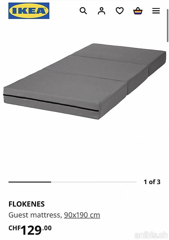 FLOKENES Matelas d'appoint, 90x190 cm - IKEA Suisse