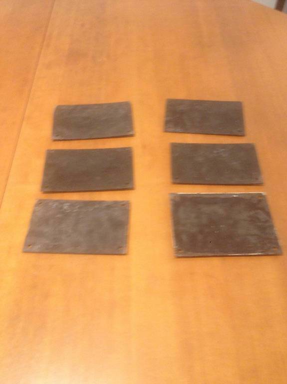 6 Plaques émaillées anciennes de nos. de rue Canton Genève anibis.ch