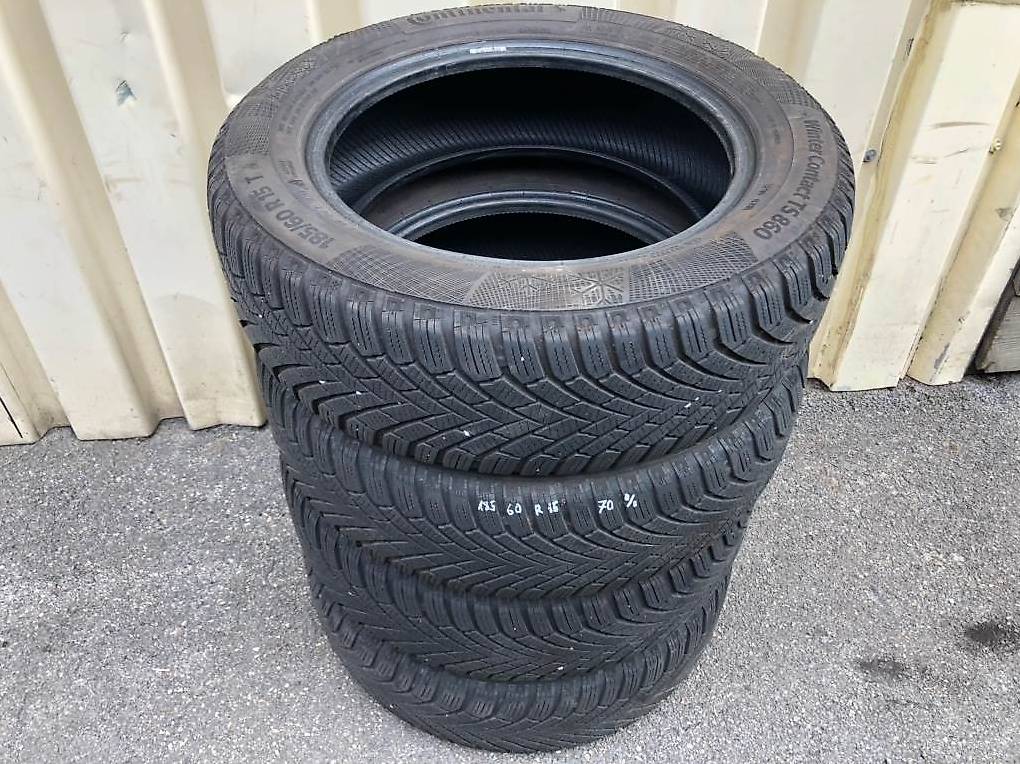 4 Pneus Hiver Continental 215/60 R17 H 96 - Adhérence Neige Et Glace - Neufs Démo