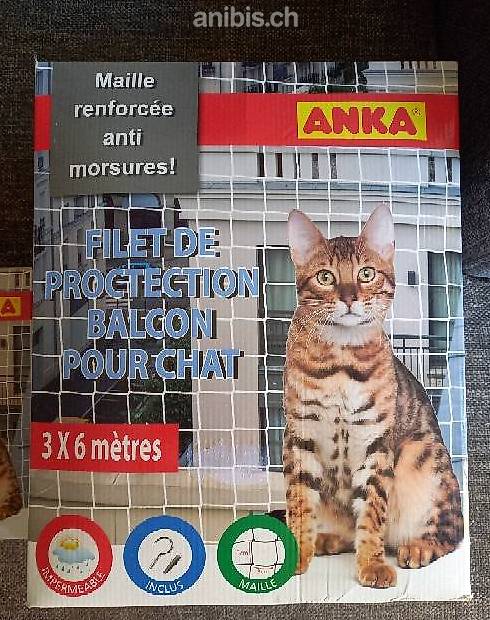 Filet de protection balcon et fenêtre pour chat et chaton - Anka