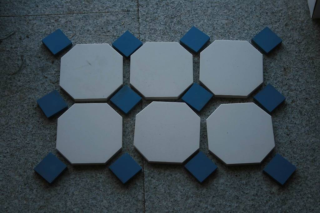 Mosaïque Murale MOSANI - Carreaux Rétro Florentins Noir Mat, 293x245mm, Résistant Au Gel